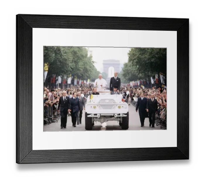 Framed Print : Pope and French President Framed Print : Pope and French President
