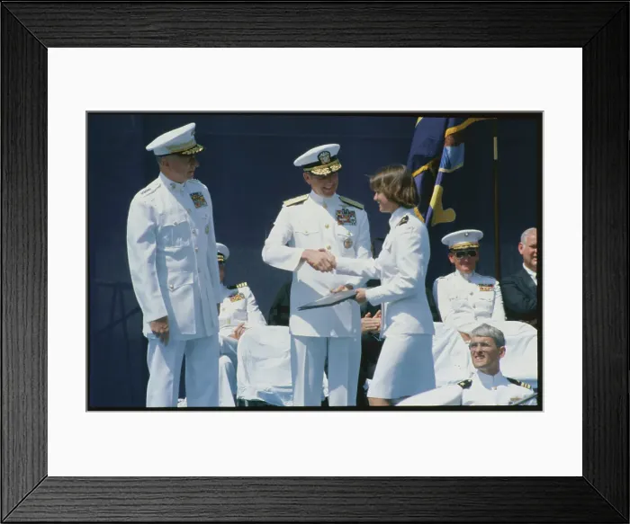 Framed Print : Elizabeth Belzer Shaking Hands