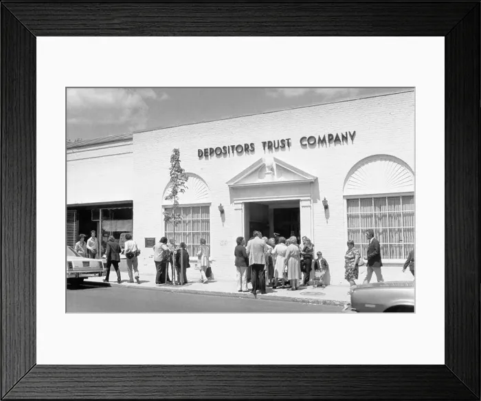 Framed Print : Thieves Rob the Depositor Trust Company Framed Print : Thieves Rob the Depositor Trust Company