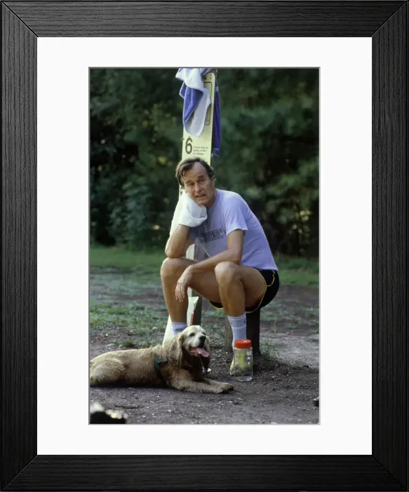 Framed Print : George Bush Resting Framed Print : George Bush Resting