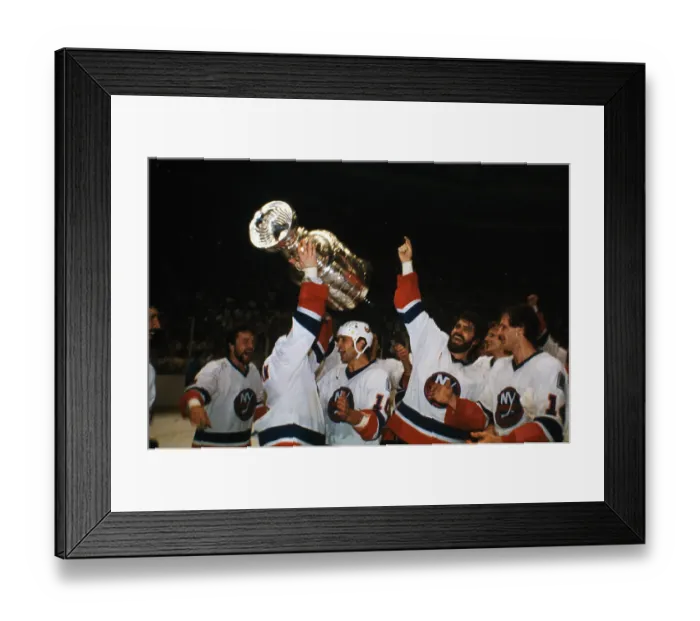 Framed Print : Dennis Potvin and Teammates Framed Print : Dennis Potvin and Teammates