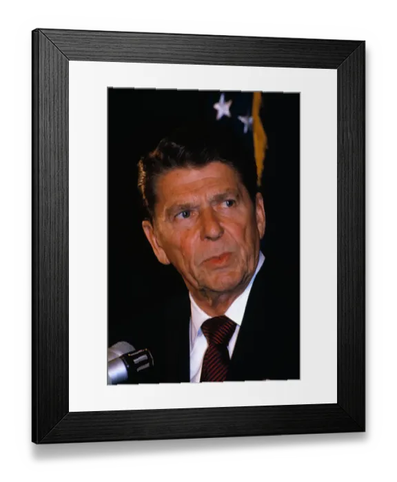Framed Print : Portrait of Ronald Reagan Framed Print : Portrait of Ronald Reagan