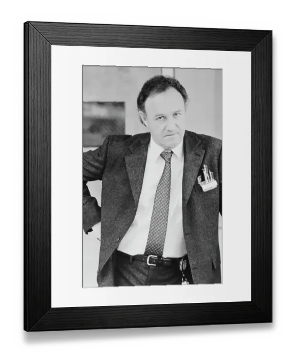 Framed Print : Actor Gene Hackman with One Arm Propped at His Waist Framed Print : Actor Gene Hackman with One Arm Propped at His Waist