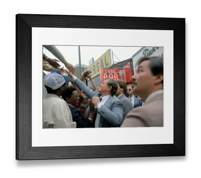 Framed Print : Edward M. Kennedy Greeting People Framed Print : Edward M. Kennedy Greeting People