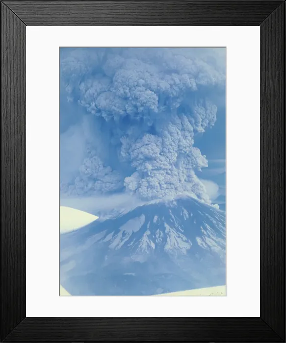 Framed Print : Mt. St. Helens Erupting Framed Print : Mt. St. Helens Erupting