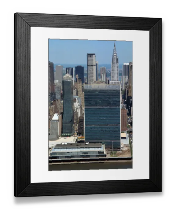 Framed Print : New York's UN Building