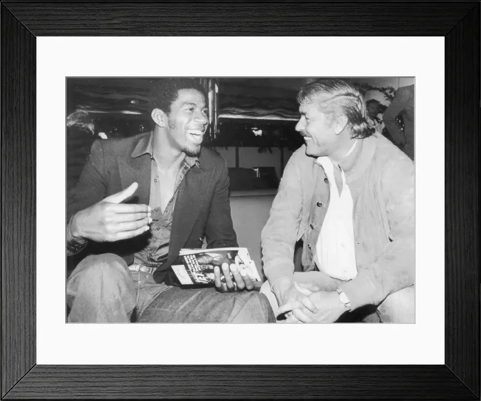 Framed Print : Magic Johnson and Jerry Buss Framed Print : Magic Johnson and Jerry Buss