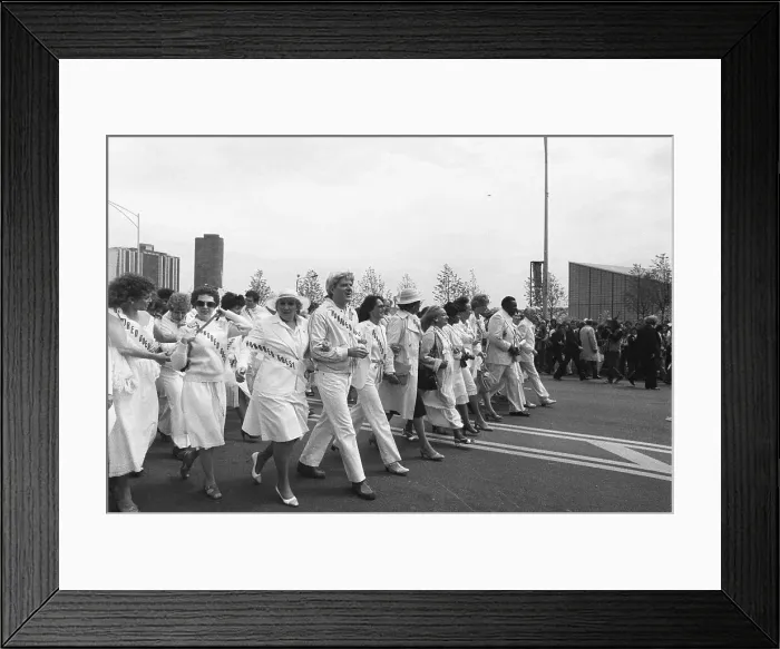Framed Print : Marching Supporters Of Era Amendment Framed Print : Marching Supporters Of Era Amendment
