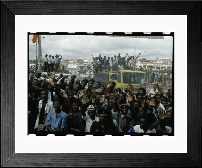 Framed Print : Crowds for Pope John Paul II Framed Print : Crowds for Pope John Paul II