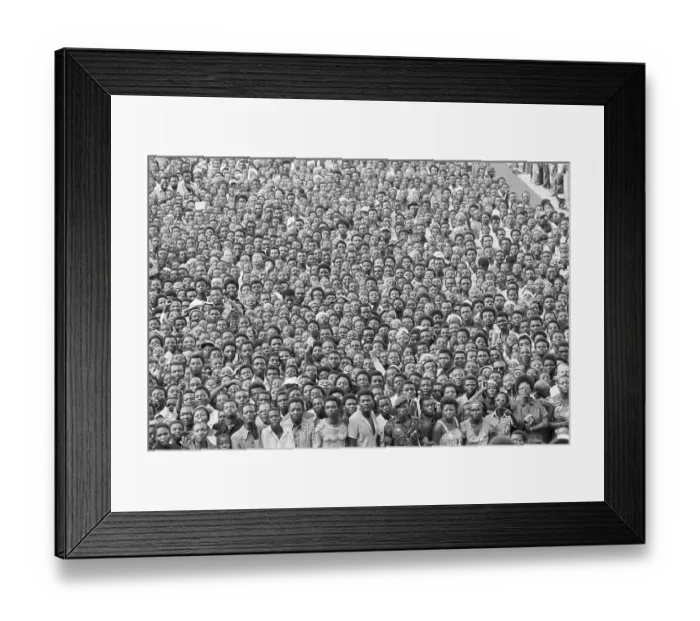 Framed Print : Crowd at Mass in Zaire Framed Print : Crowd at Mass in Zaire