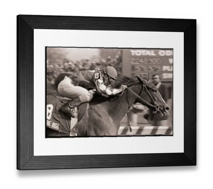 Framed Print : Jockey and Horse in Motion During Race Framed Print : Jockey and Horse in Motion During Race