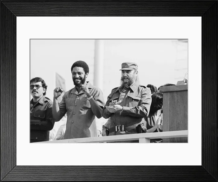 Framed Print : Fidel Castro and Maurice Bishop Framed Print : Fidel Castro and Maurice Bishop