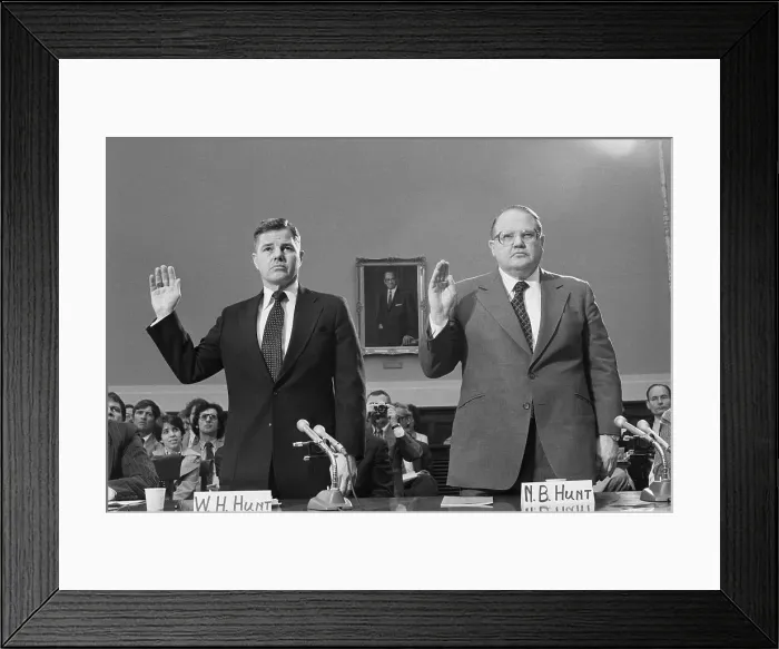 Framed Print : Billionaire Hunt Brothers Being Sworn In Framed Print : Billionaire Hunt Brothers Being Sworn In