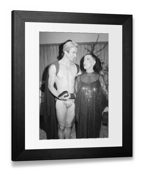 Framed Print : Rudolf Nureyev Standing with Martha Graham Framed Print : Rudolf Nureyev Standing with Martha Graham