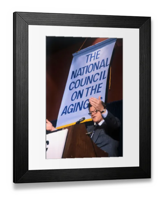 Framed Print : Edward Kennedy Giving a Speech