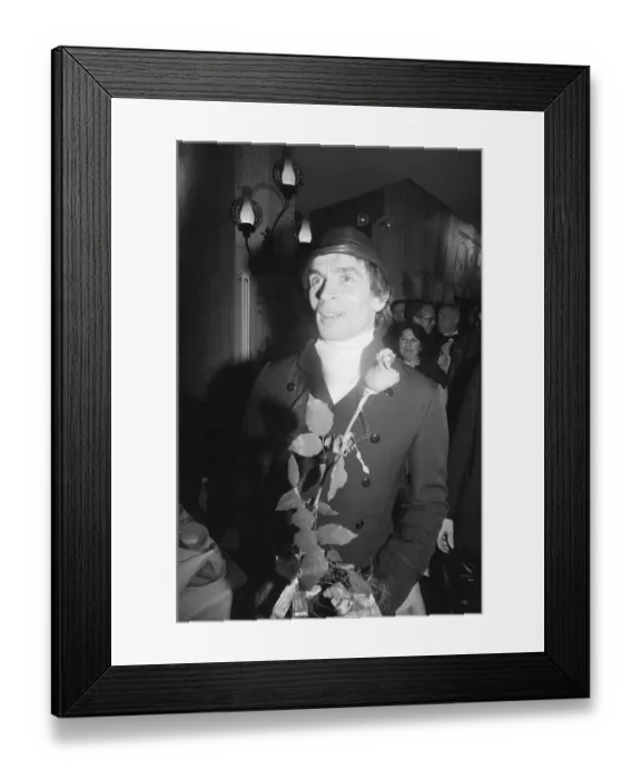 Framed Print : Nureyev With a Rose Framed Print : Nureyev With a Rose