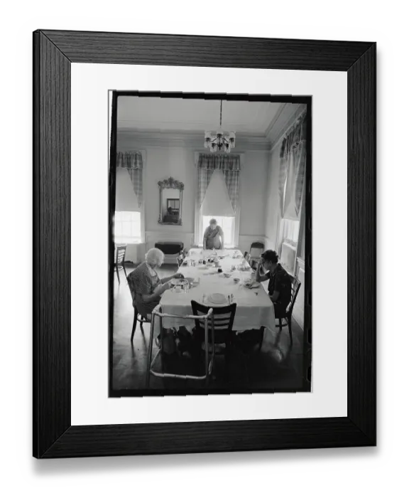 Framed Print : Residents of Confederate Home for Women Praying at Mealtime Framed Print : Residents of Confederate Home for Women Praying at Mealtime