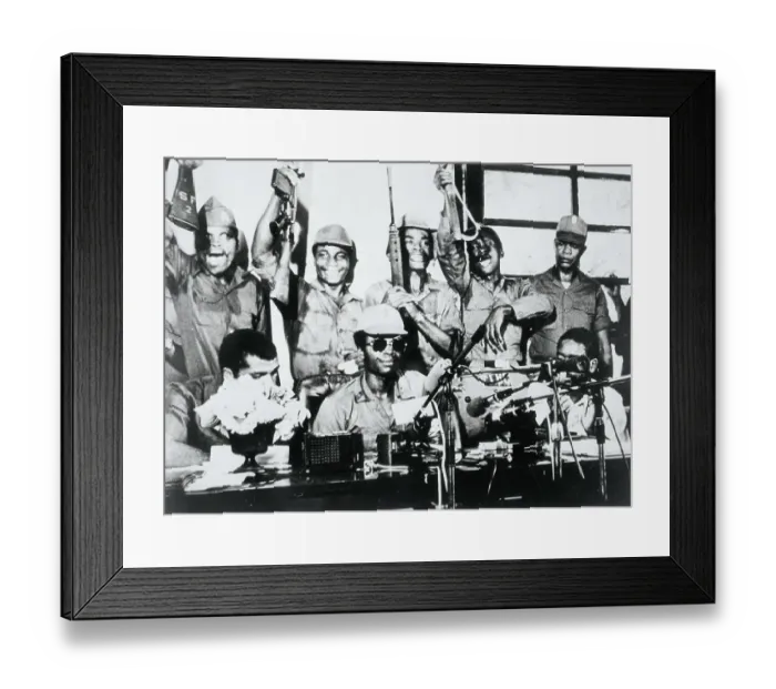Framed Print : President Of Liberia Speaks Framed Print : President Of Liberia Speaks