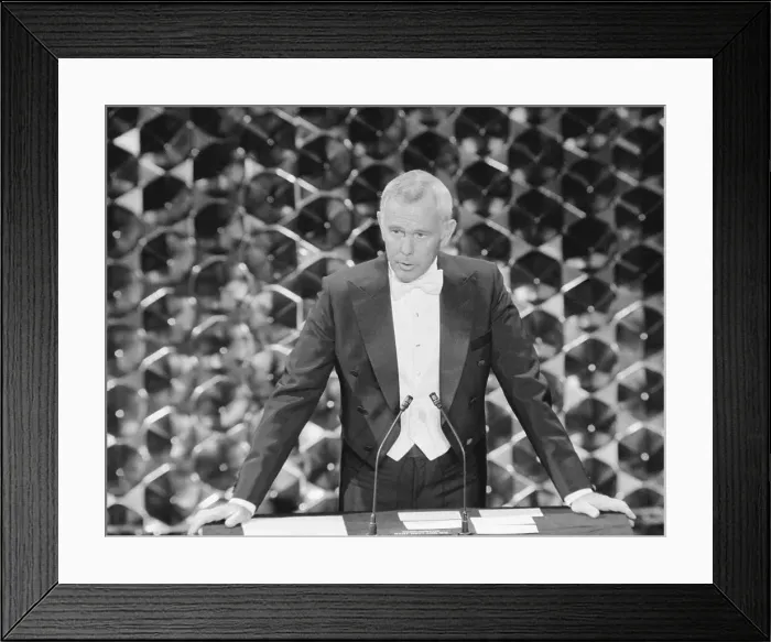 Framed Print : Johnny Carson @ Podium Of Academy Awards Framed Print : Johnny Carson @ Podium Of Academy Awards