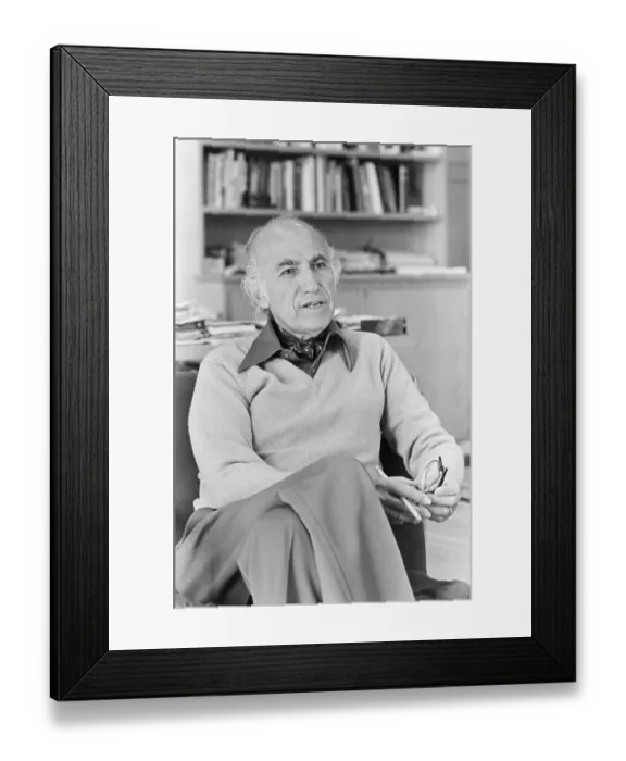 Framed Print : Jonas Salk Seated Framed Print : Jonas Salk Seated
