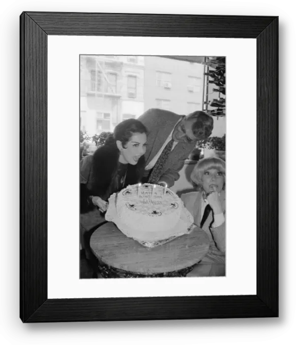 Framed Print : Actress Anne Miller Celebrating Her Birthday Framed Print : Actress Anne Miller Celebrating Her Birthday