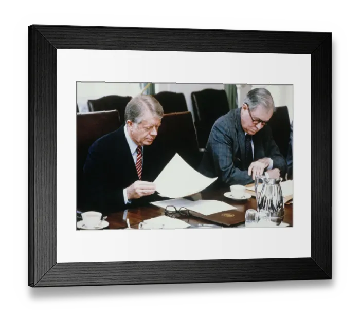 Framed Print : Jimmy Carter And Cyrus Vance Framed Print : Jimmy Carter And Cyrus Vance