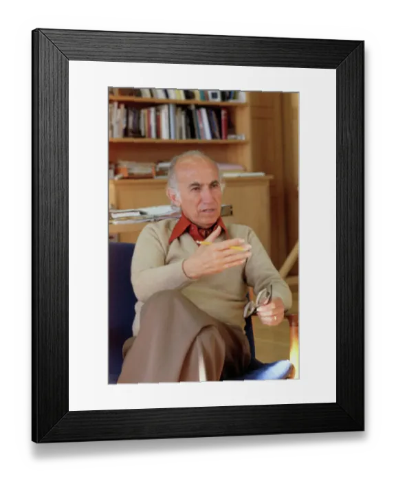 Framed Print : Jonas Salk Being Interviewed Framed Print : Jonas Salk Being Interviewed