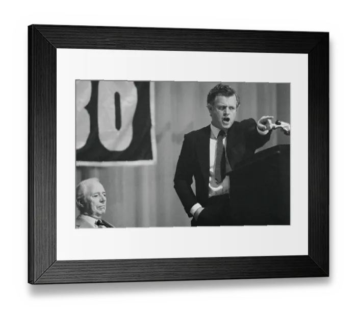 Framed Print : Edward M. Kennedy Speaking to Labor Members Framed Print : Edward M. Kennedy Speaking to Labor Members