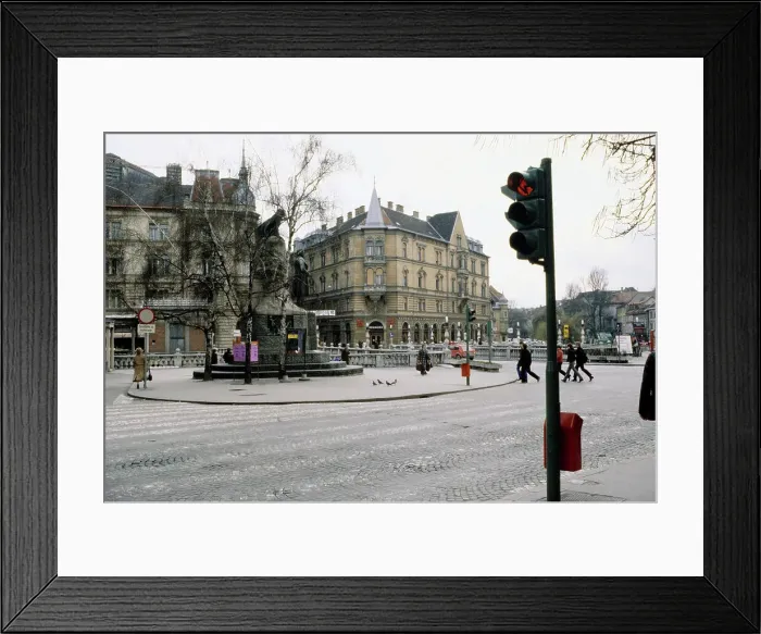 Framed Print : Prešeren Square, Ljubljana Framed Print : Prešeren Square, Ljubljana