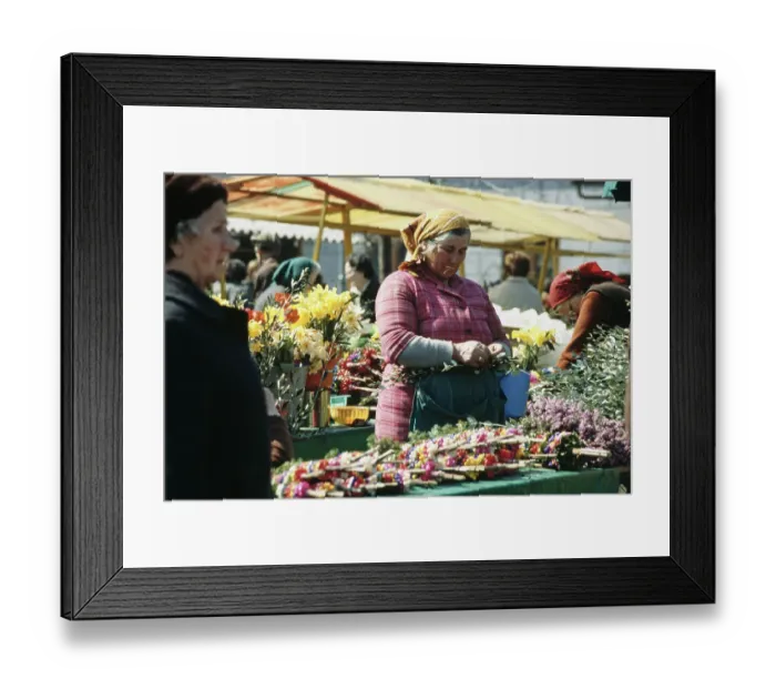 Framed Print : Flower Market, Ljubljana Framed Print : Flower Market, Ljubljana