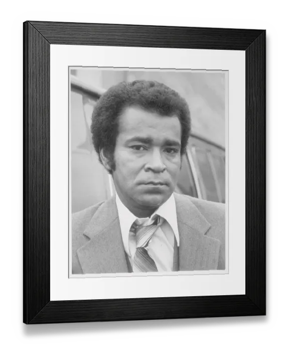 Framed Print : Portrait of Actor Greg Morris Framed Print : Portrait of Actor Greg Morris