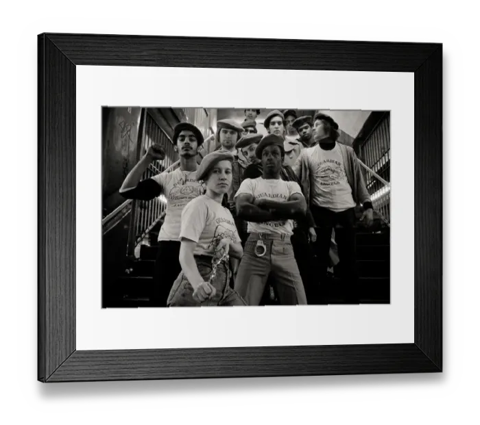 Framed Print : Youth Patrol In Guardian Angels T-Shirts Framed Print : Youth Patrol In Guardian Angels T-Shirts