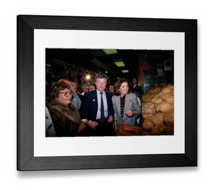 Framed Print : Jacqueline Kennedy Onassis Shopping With Ted Kennedy Framed Print : Jacqueline Kennedy Onassis Shopping With Ted Kennedy
