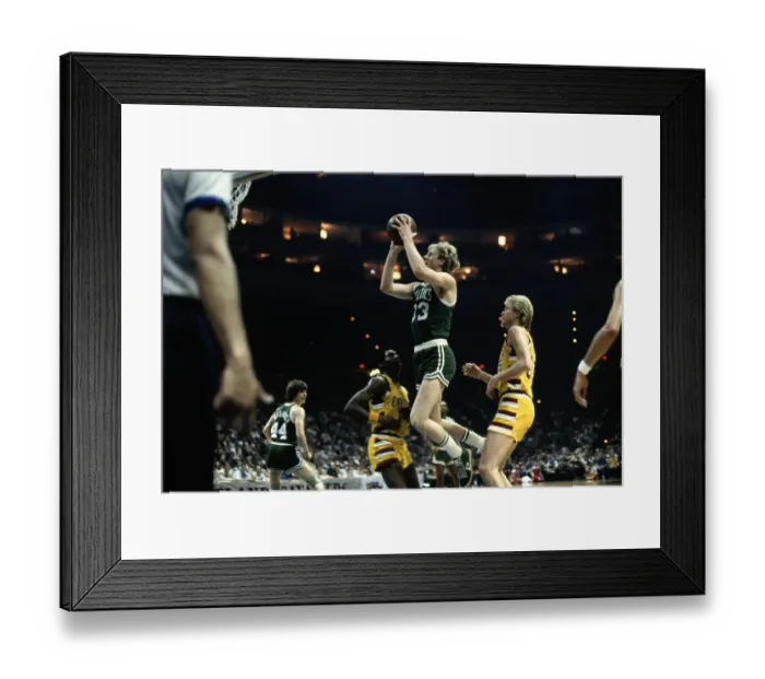 Framed Print : Larry Bird of the Boston Celtics in Action Framed Print : Larry Bird of the Boston Celtics in Action