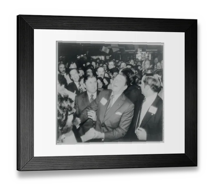 Framed Print : Ronald Reagan at New York Stock Exchange Framed Print : Ronald Reagan at New York Stock Exchange