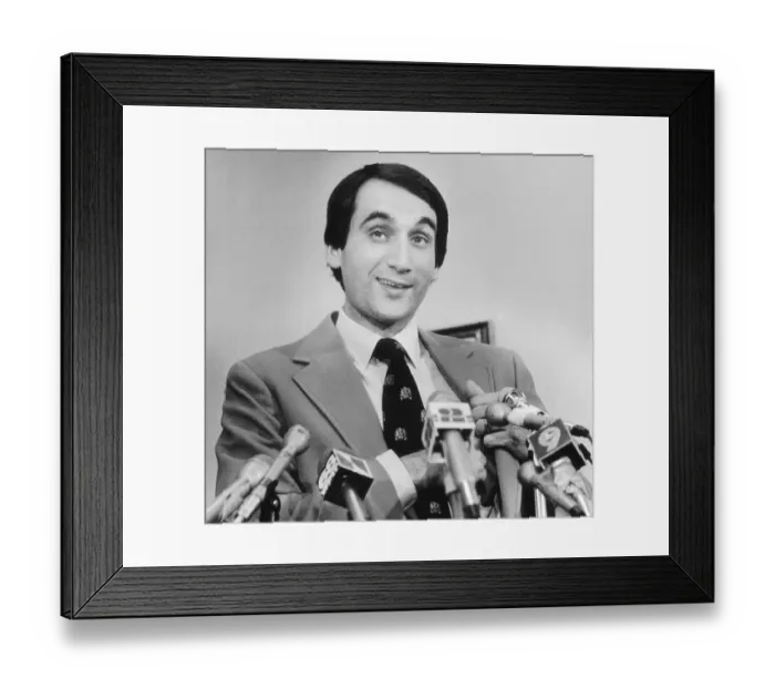 Framed Print : Mike Krzyzewski Reaches for Imaginary Notes, After Being Named Head Coach Framed Print : Mike Krzyzewski Reaches for Imaginary Notes, After Being Named Head Coach