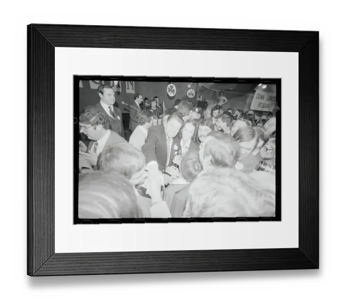 Framed Print : Ronald Reagan Shaking Hands with Supporters Framed Print : Ronald Reagan Shaking Hands with Supporters