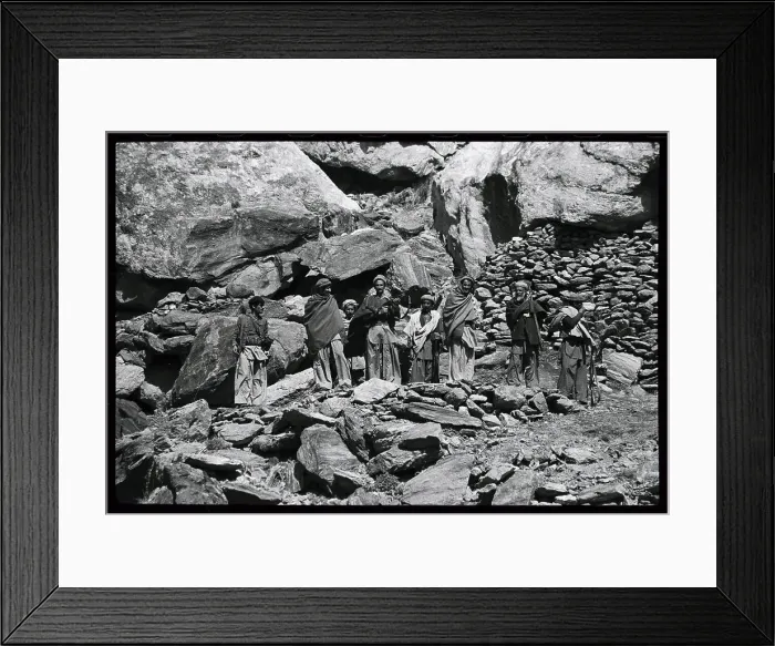 Framed Print : Troops With Rifles on Mountain Framed Print : Troops With Rifles on Mountain