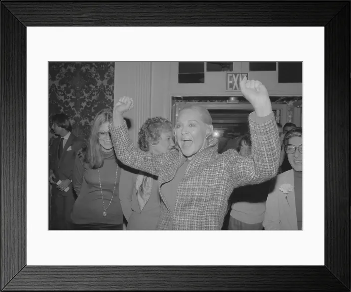 Framed Print : Gloria Steinem Standing with Joan Kennedy Framed Print : Gloria Steinem Standing with Joan Kennedy