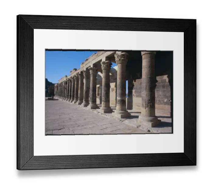 Framed Print : Interior Wall of Temple of Isis at Philae Framed Print : Interior Wall of Temple of Isis at Philae