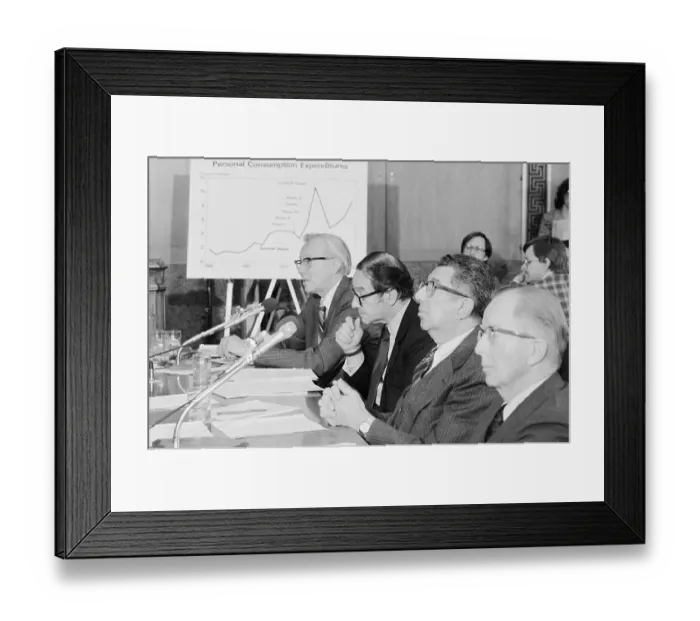 Framed Print : Past Economic Advisers Testifying Framed Print : Past Economic Advisers Testifying