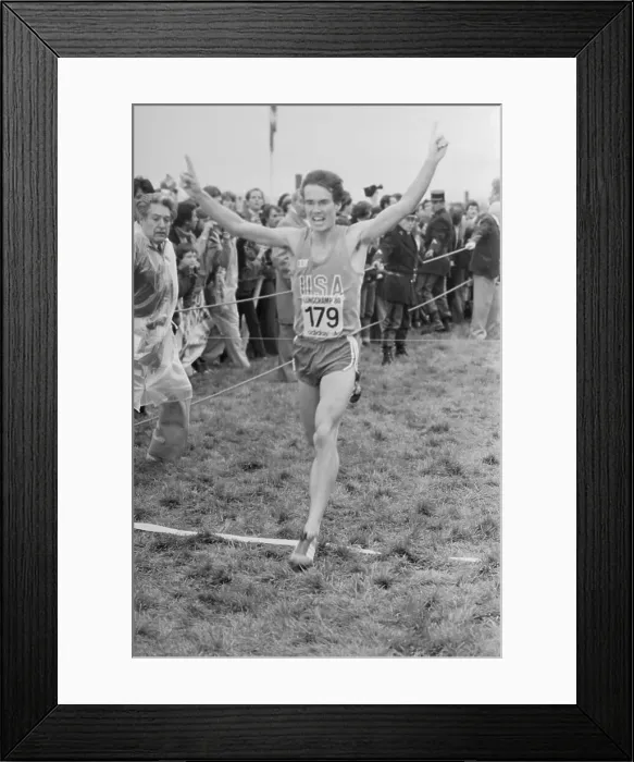 Framed Print : Craig Virgin Crossing Finish Line Framed Print : Craig Virgin Crossing Finish Line