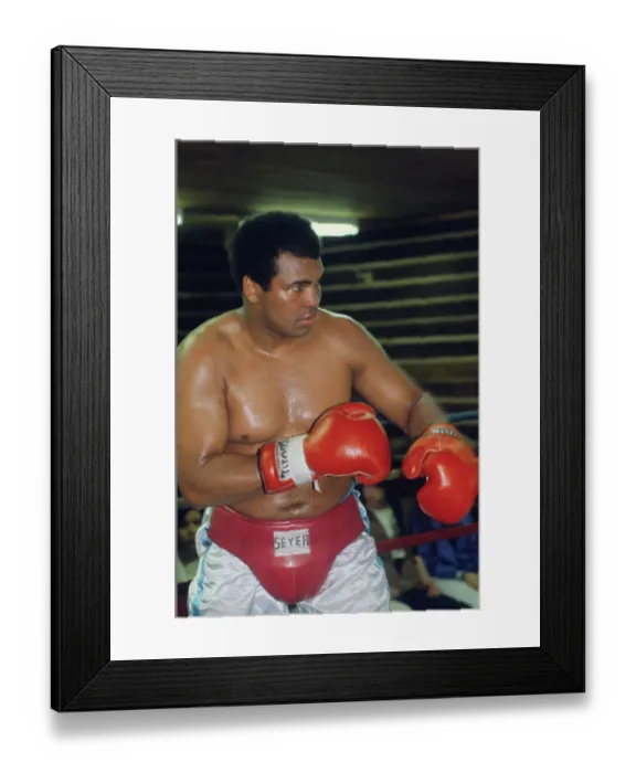 Framed Print : Boxer Muhammad Ali Fighting