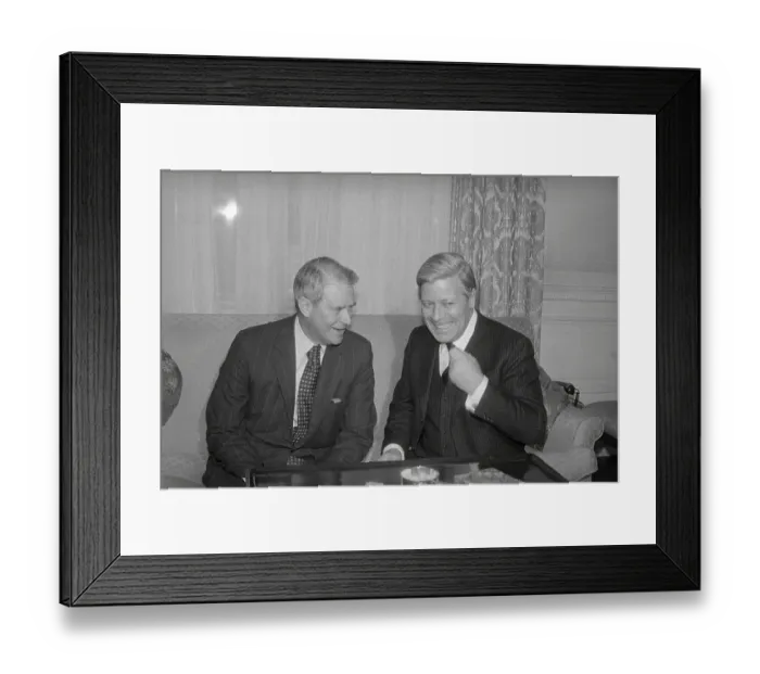 Framed Print : Helmut Schmidt Laughing with Cyrus Vance Framed Print : Helmut Schmidt Laughing with Cyrus Vance