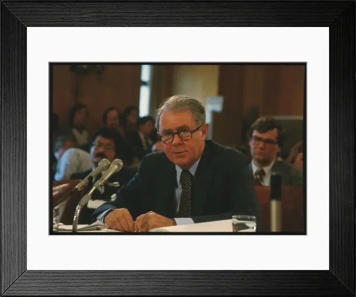 Framed Print : Cyrus Vance at Microphones at Senate Hearing Framed Print : Cyrus Vance at Microphones at Senate Hearing