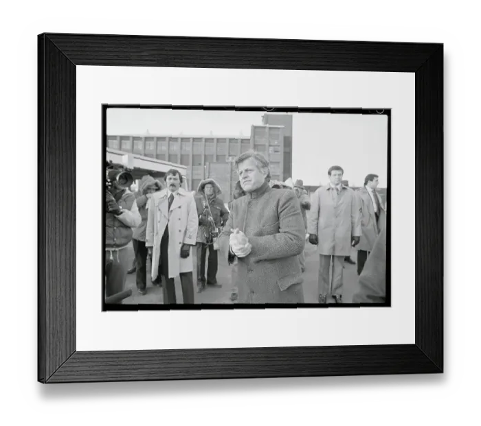 Framed Print : Edward M. Kennedy Keeping Warm Framed Print : Edward M. Kennedy Keeping Warm