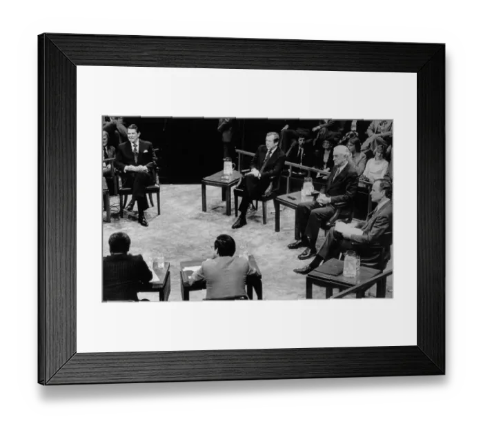 Framed Print : Ronald Reagan and Colleagues Participating in Debate Framed Print : Ronald Reagan and Colleagues Participating in Debate