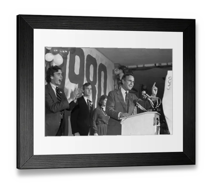Framed Print : George Bush Giving a Speech Framed Print : George Bush Giving a Speech
