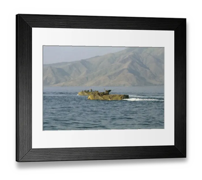 Framed Print : Amphibious Tanks Framed Print : Amphibious Tanks