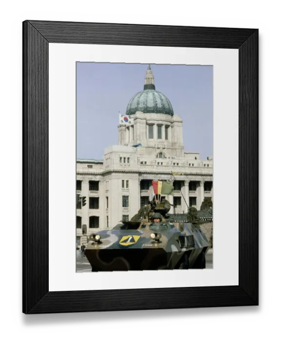 Framed Print : Armoured Vehicle In Seoul Framed Print : Armoured Vehicle In Seoul
